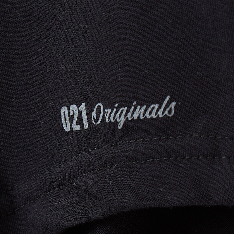 021 ESSENTIAL DROP-CUT T-SHIRT - PRETO