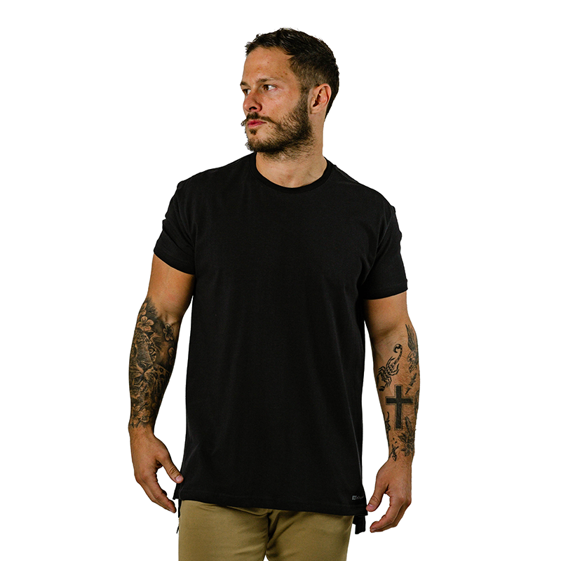 021 ESSENTIAL SPLIT-HEM T-SHIRT - PACOTE
