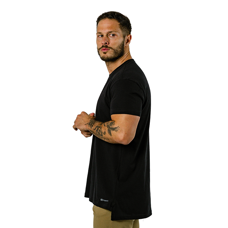 021 ESSENTIAL SPLIT-HEM T-SHIRT - PACOTE