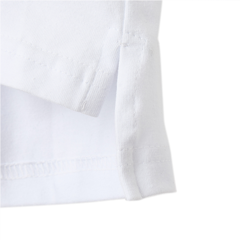 021 ESSENTIAL SPLIT-HEM T-SHIRT - BRANCO