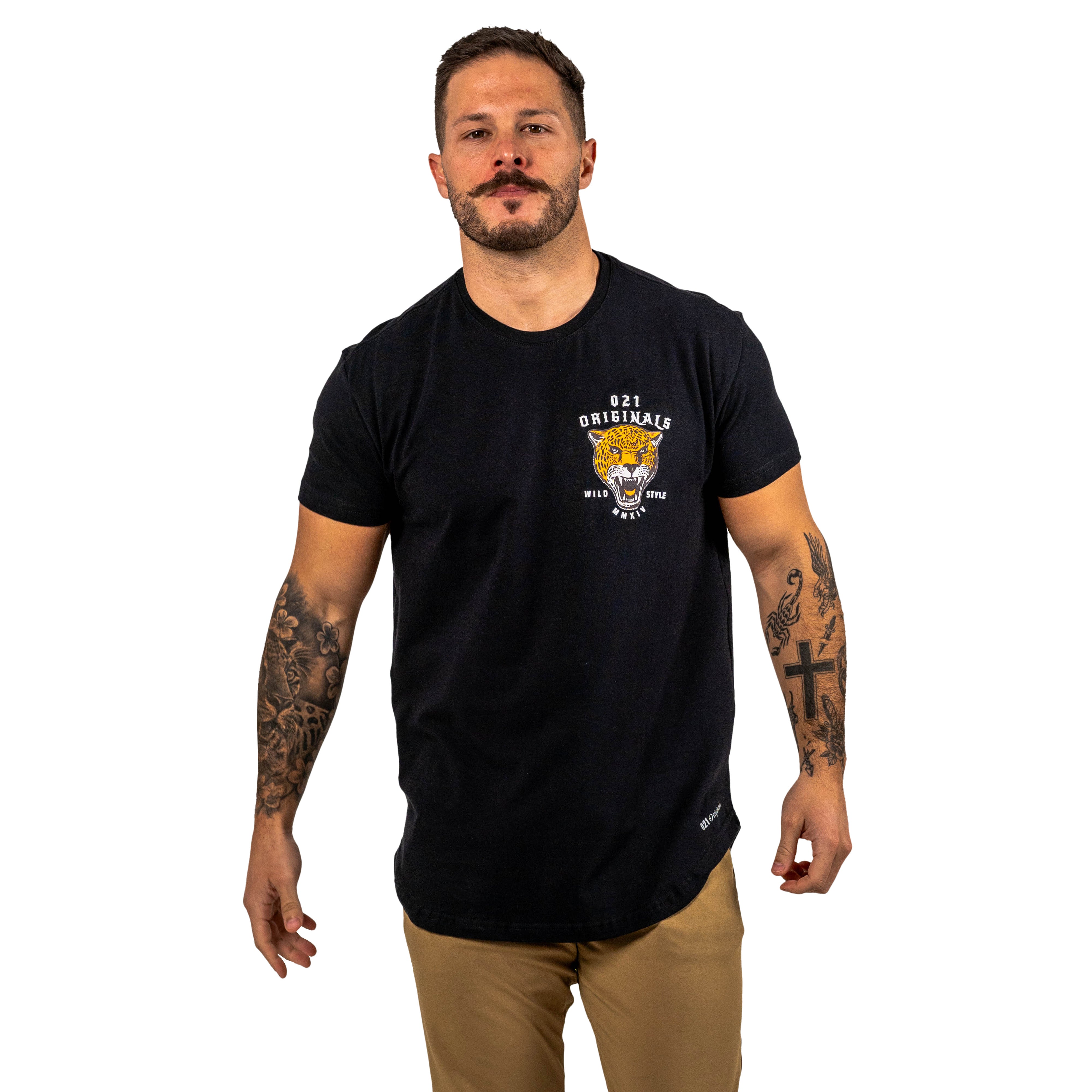 WILD STYLE DROP-CUT T-SHIRT - PRETO